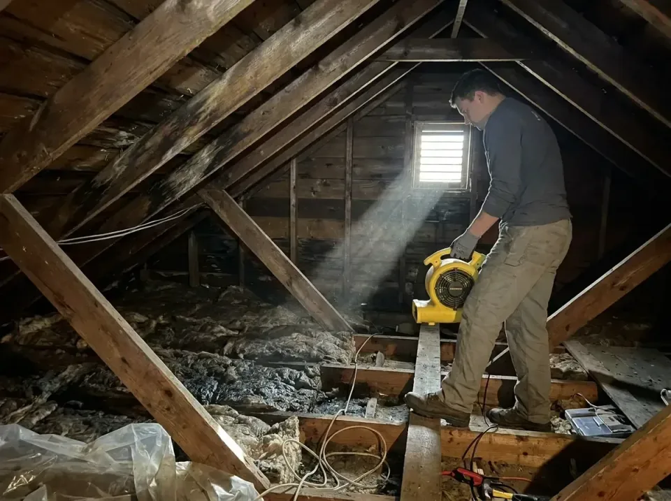 attic-water-damage-drying-proc-007 — frequently asked questions, Emergency Water Extraction & 24/7 Flood Response in Bonners…